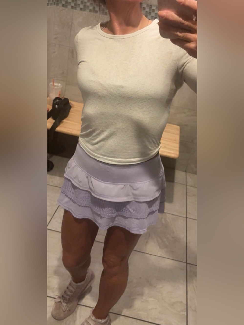 Lululemon Nothing to Hide Lilac Skirt Skort size 2